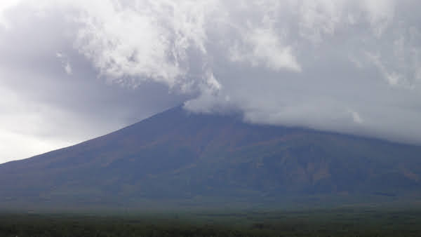 mount fuji - the top is hidden by clouds